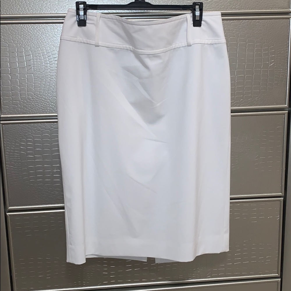 WHBM White Midi Skirt